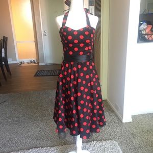 🍒 Minnie pinup halter dress